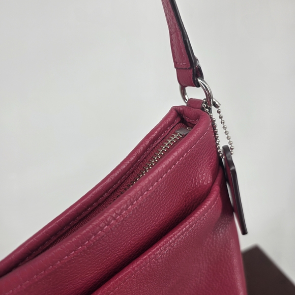 Coach Burgundy Leather Messenger Bag  F28035 - Picture 5 of 10